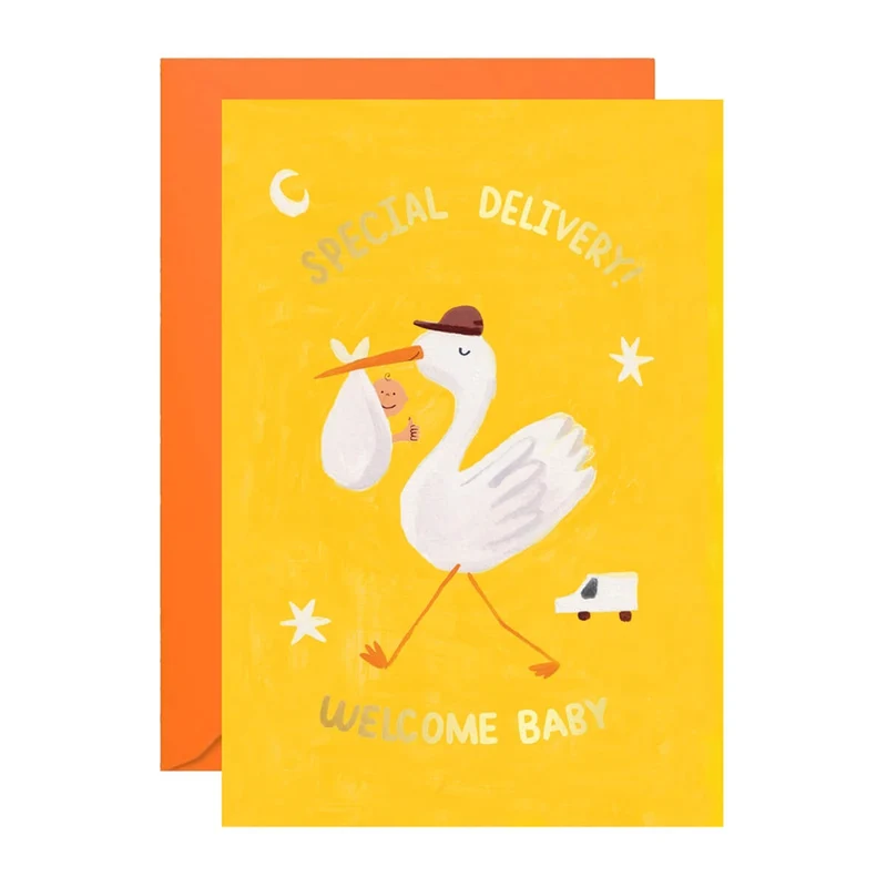 Special Delivery Greetings Card by Ickaprint