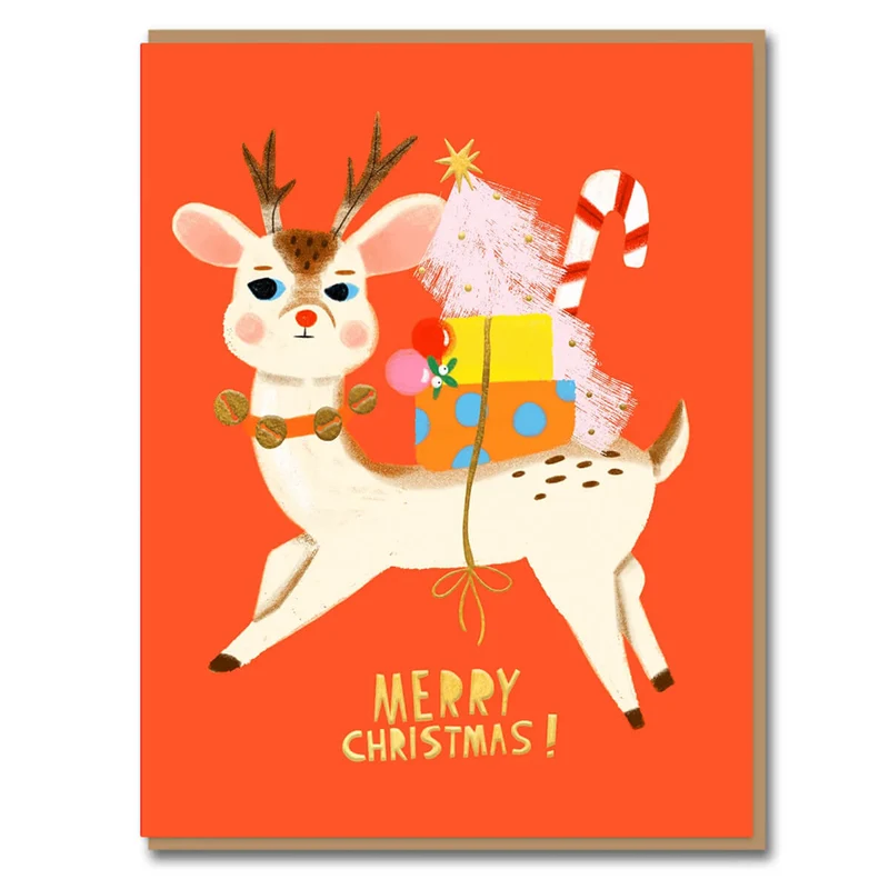 Christmas Delivery Greetings Card by Carolyn Suzuki for 1973