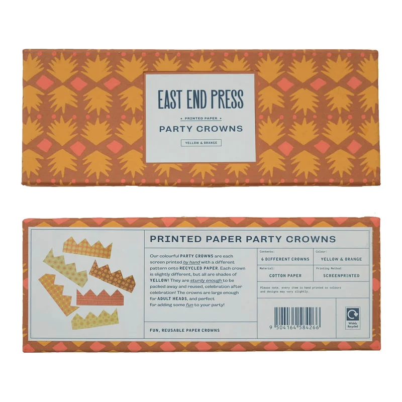 Paper Crowns in Yellow by East End Press