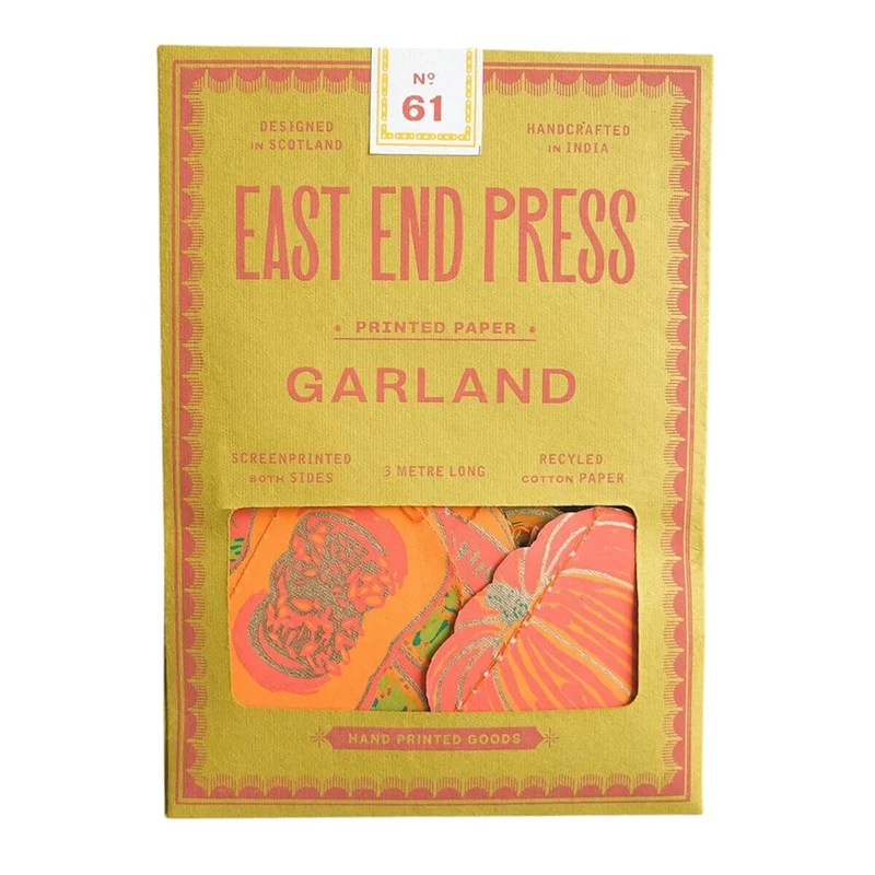 Squashes Paper Garland by East End Press