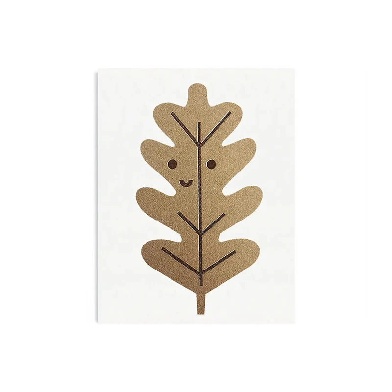 Gold Leaf Greetings Card by Scout Editions