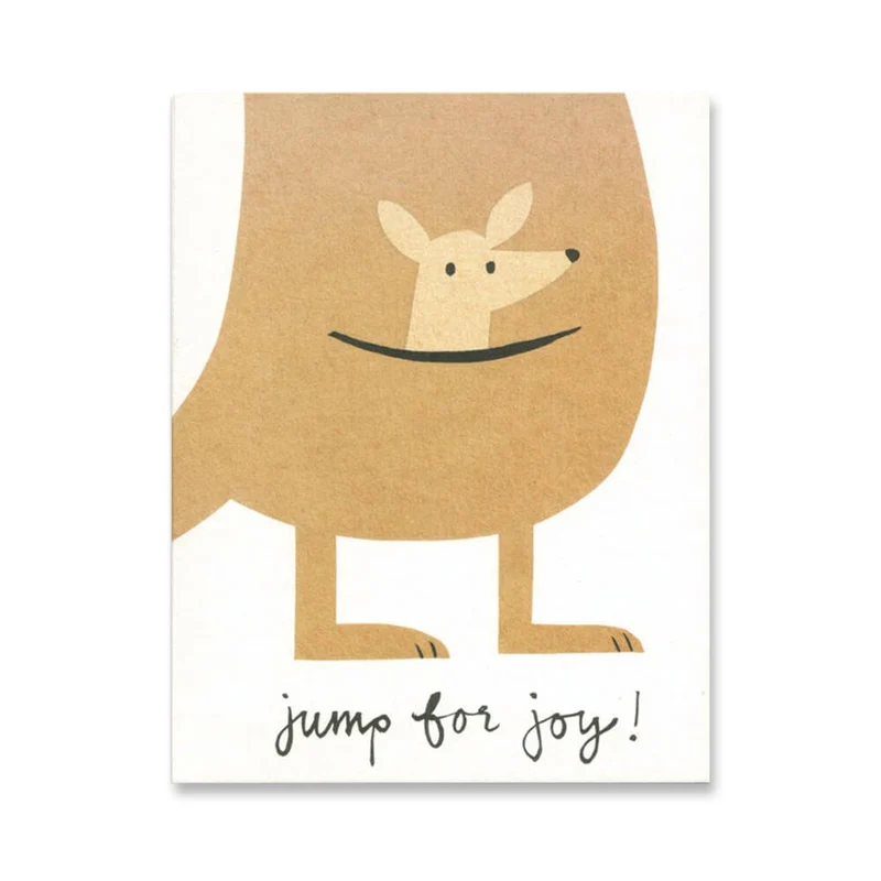 Jump For Joy Mini Greetings Card by Lisa Jones Studio