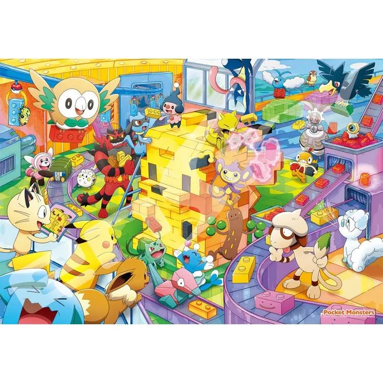 Pussel Låt oss bygga tillsammans! Pikachu Block Pokémon – 1000 bitar, ENS-1000T-134