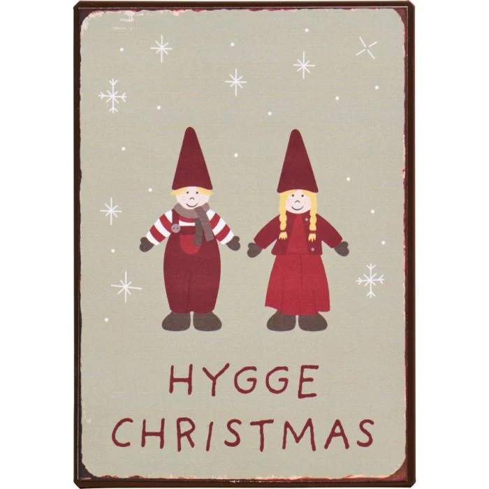 Metallskylt Hygge Jul