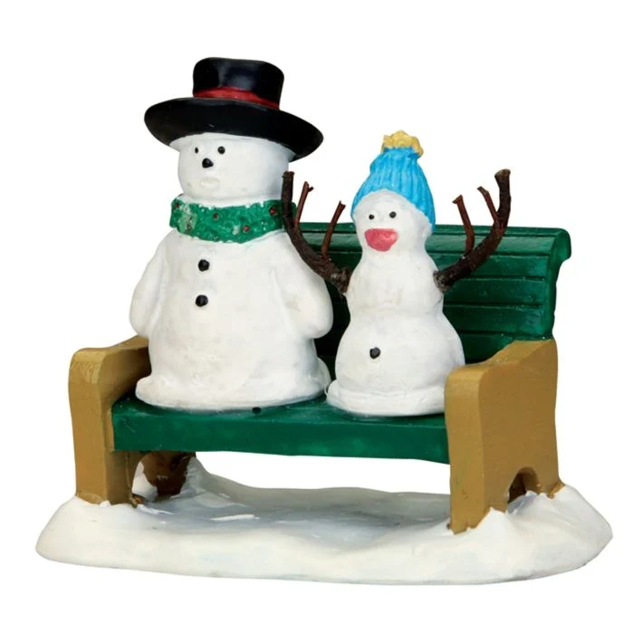Snöfadda och snöbebis