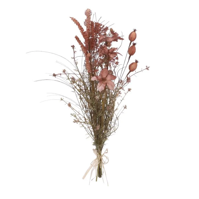 Torkad blombukett rosa konstgjord