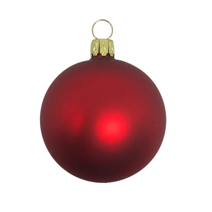 Julgranskulor mattröda 6 cm 5-pack
