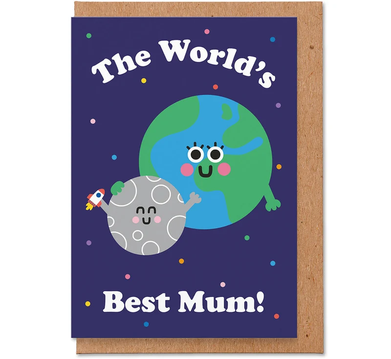 World's Best Mum Greetings Card by Studio Boketto