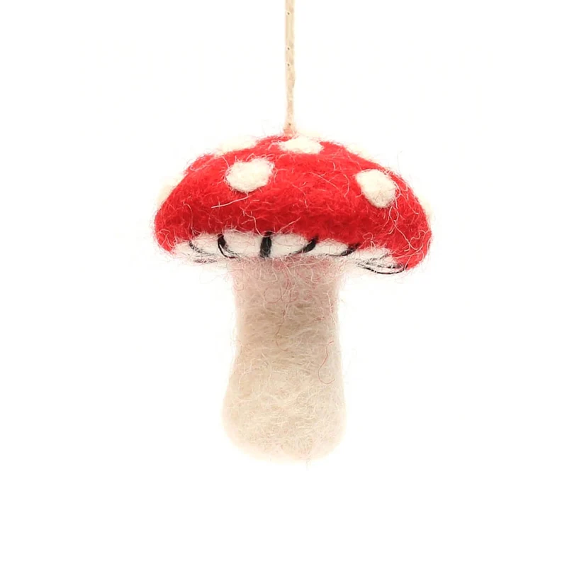 Mini Toadstool Hanging Decoration by Amica