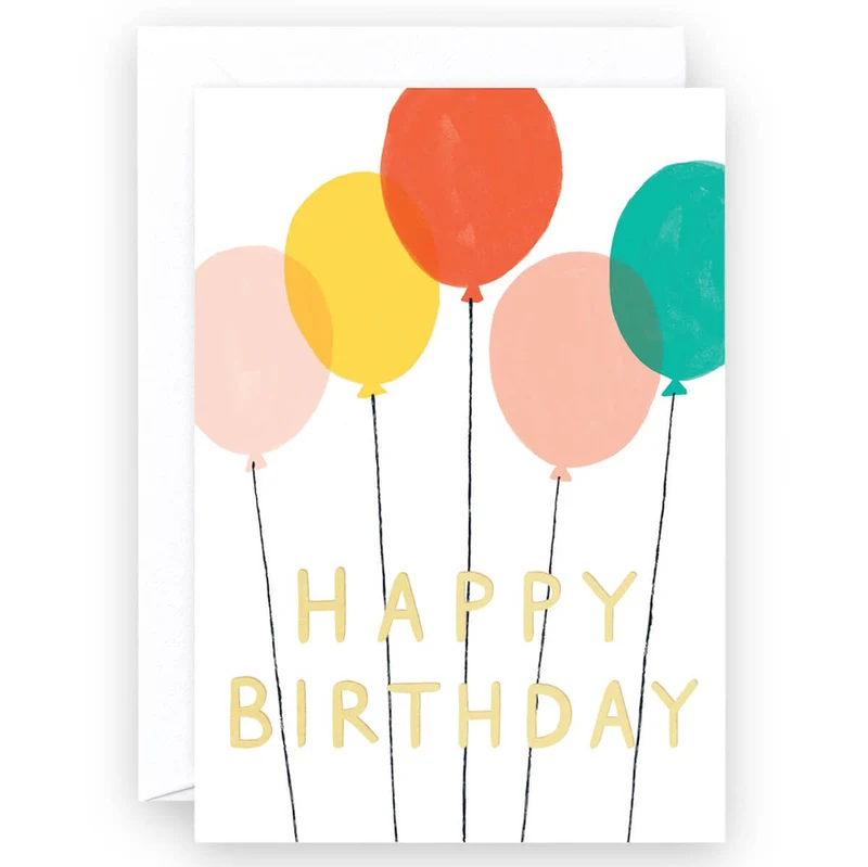 Happy Birthday Balloons by Charlotte Trounce for Wrap