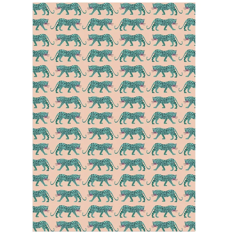 Leopards Gift Wrap by Elena Essex for Earlybird Designs