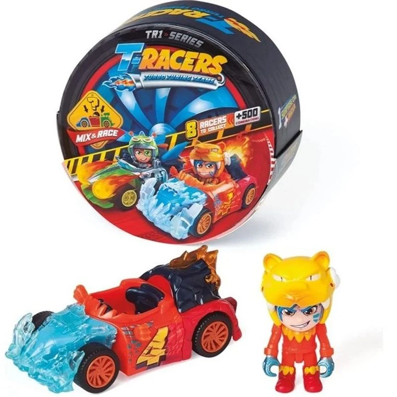 T - Racers Turbo Wheel Serie 1 Overraskelsesbil + Sjåførfigur