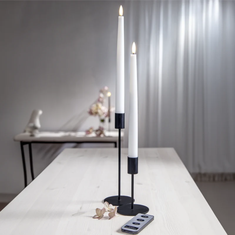 LED Antikljus 2-PACK Flamme slim