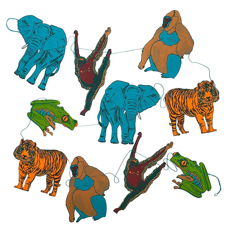 Jungle Animals Paper Garland (3 Metres) by East End Press