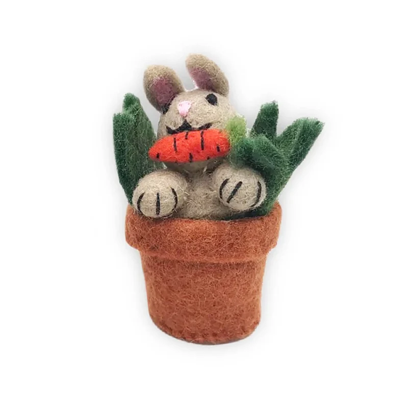 Hello Bunny and Curious Bunny Felt Hanging Decorations by Amica