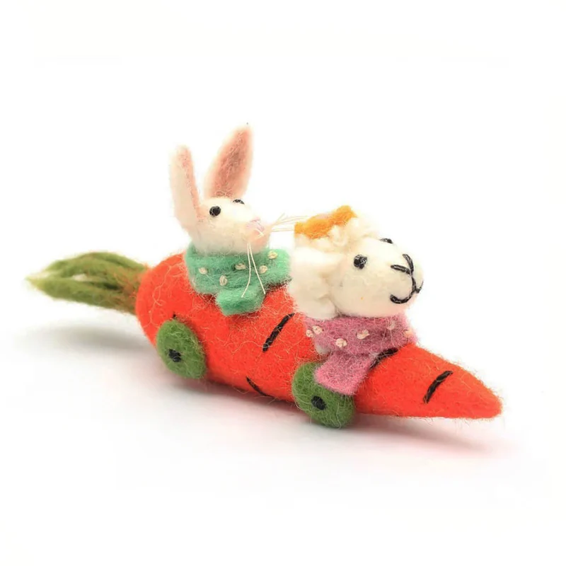 Carrot Car Easter Hanging Decoration by Amica
