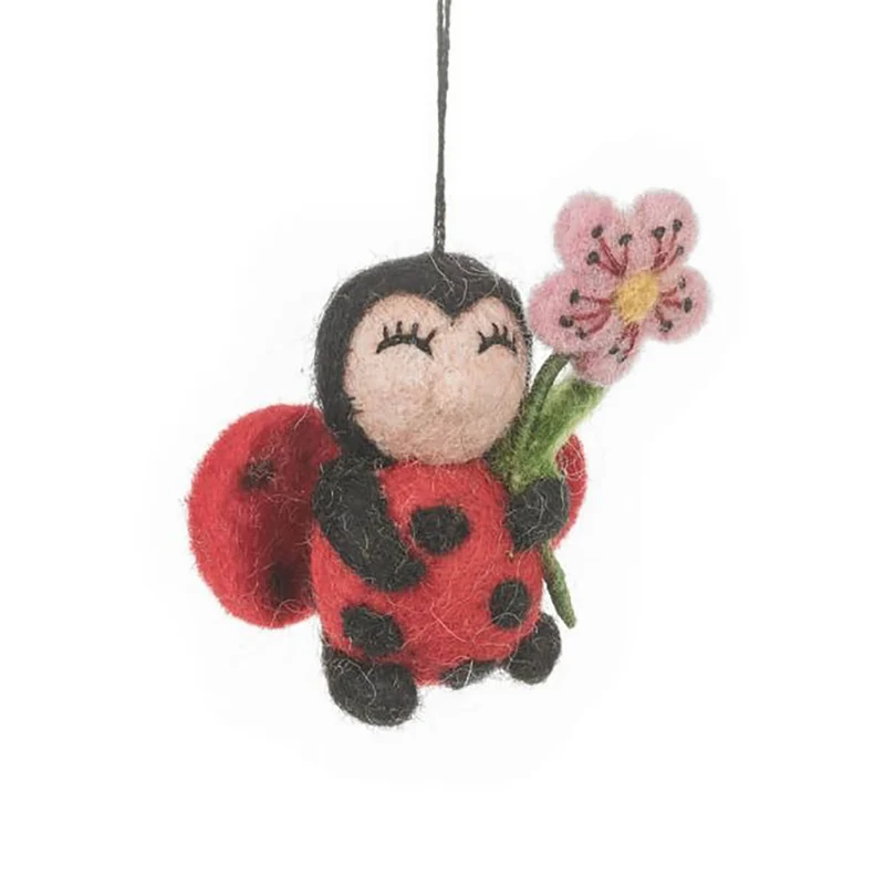 Lola The Ladybird Hanging Decoration by Felt So Good
