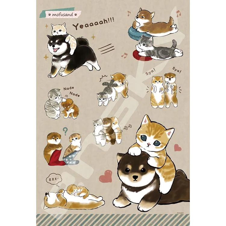 Pussel Shiba × Nyan Mofusand – 300 bitar, ENS-300-3026