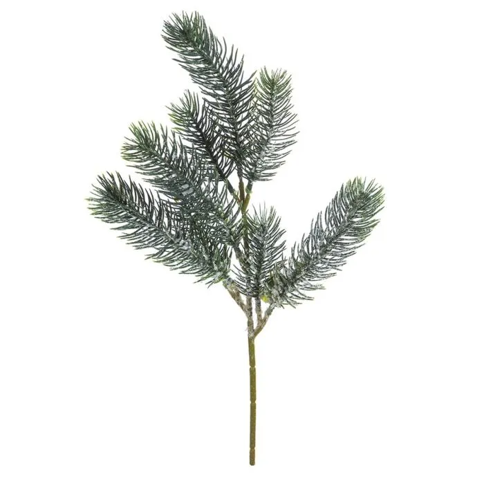 Grangren grön med snö 35 cm lång