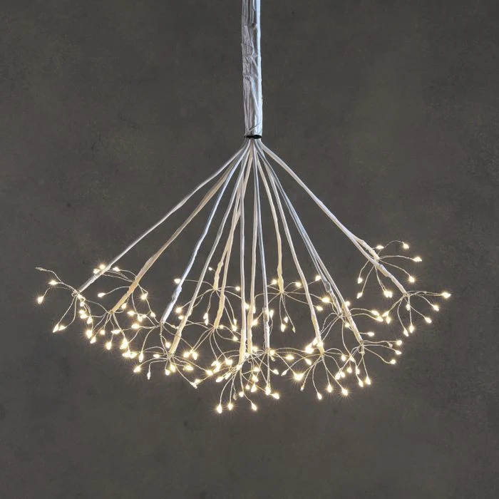 Hängande maskrosfrö med LED-ljus 80 cm i dia