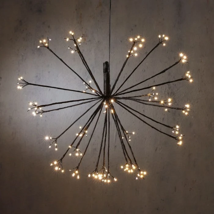 Hängande maskrosfrö med LED-ljus 58 cm i dia