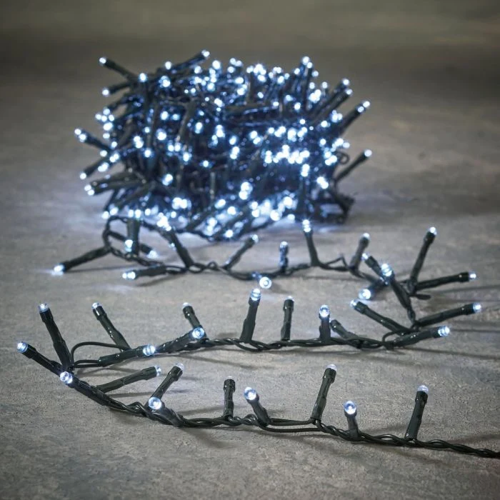 Ljusslinga Snake light blinkande 700 LED vit 14 m