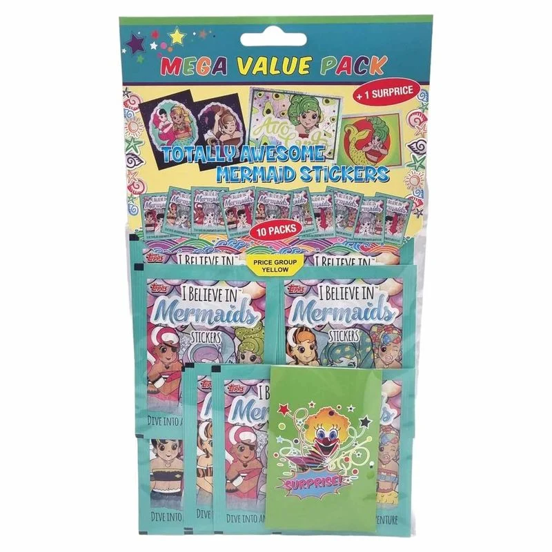 10pk I Belive In Mermaid Samleklistremerker 50 klistremeker (Sto