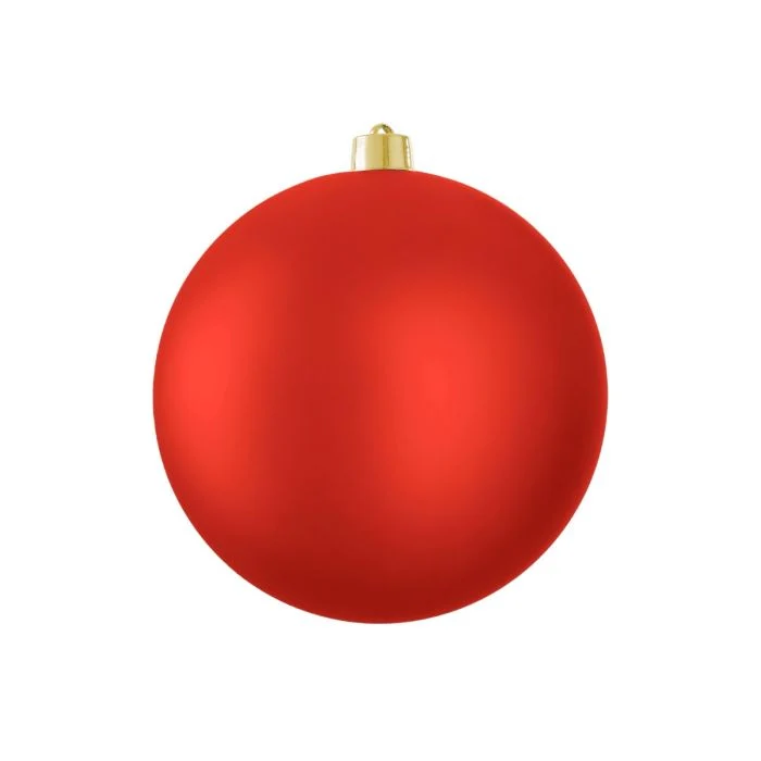Stor julgranskula matt röd 25 cm i dia