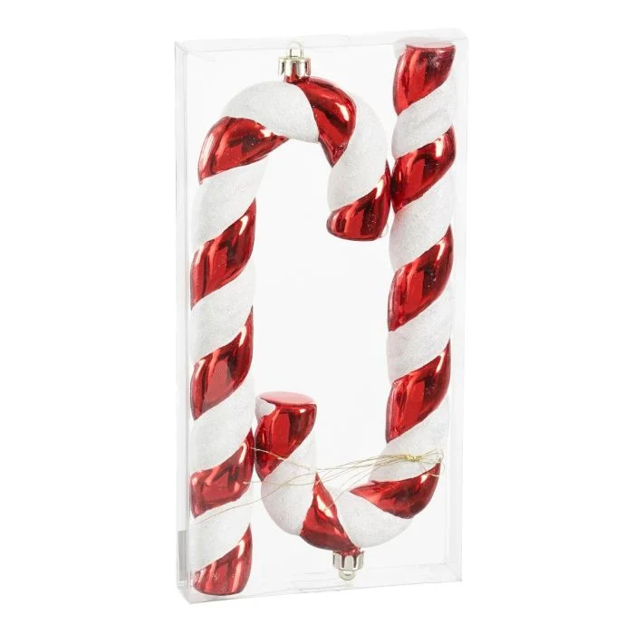 Polkagrisstänger 25 cm höga 2-pack