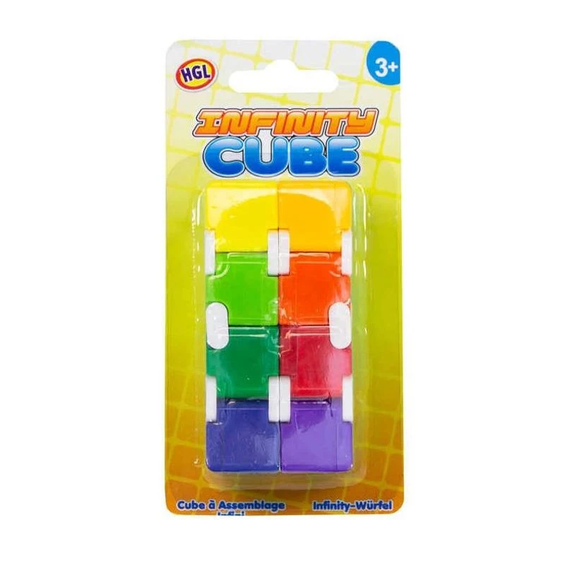 Neon Infinity Cube Fidget - leke for stress og fokus