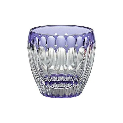 Kagami Kristall Edo Kiriko Glas Lila T535-2685-CMP