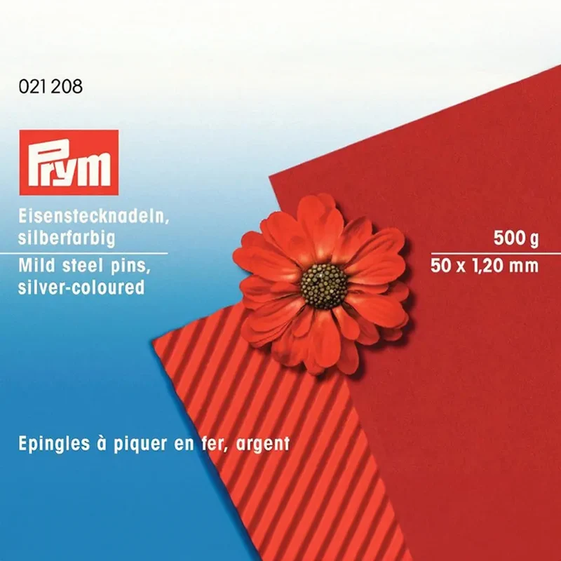 Prym Knappenåler til Dekor 1,2 x 50mm - Metall 500g | Profesjonelle Festenåler