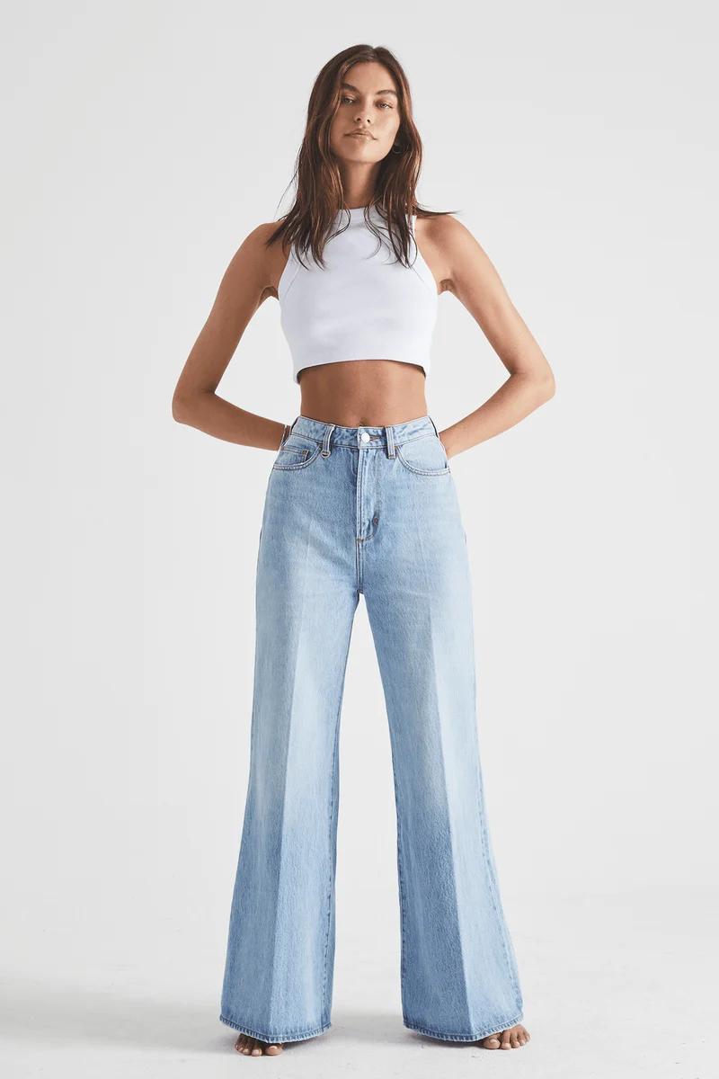 Neuw Frida Super Wide Jeans - Høyt Liv - Premium denim