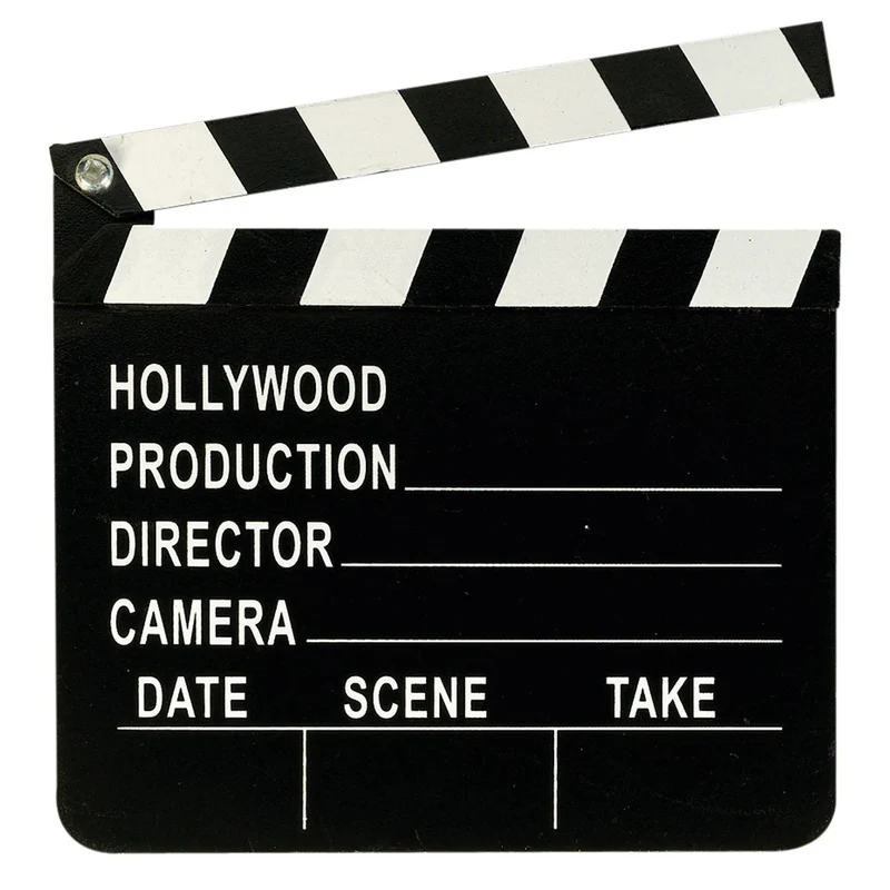 Hollywood Filmklapper 18x20 cm - Dekorativ Scenekutter