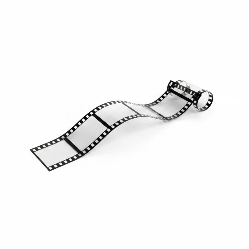 Dekor Filmstripe 100 x 19 cm - Transparent Plast Filmrull | Kinodekorasjon