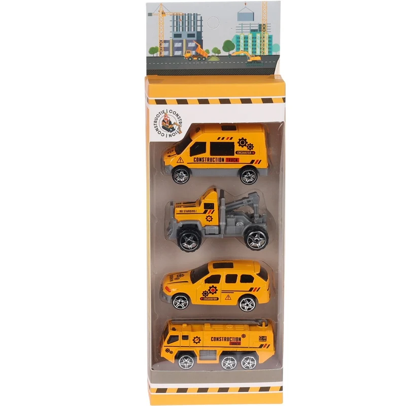 Lekebiler 4pk Diecast | 3 farger