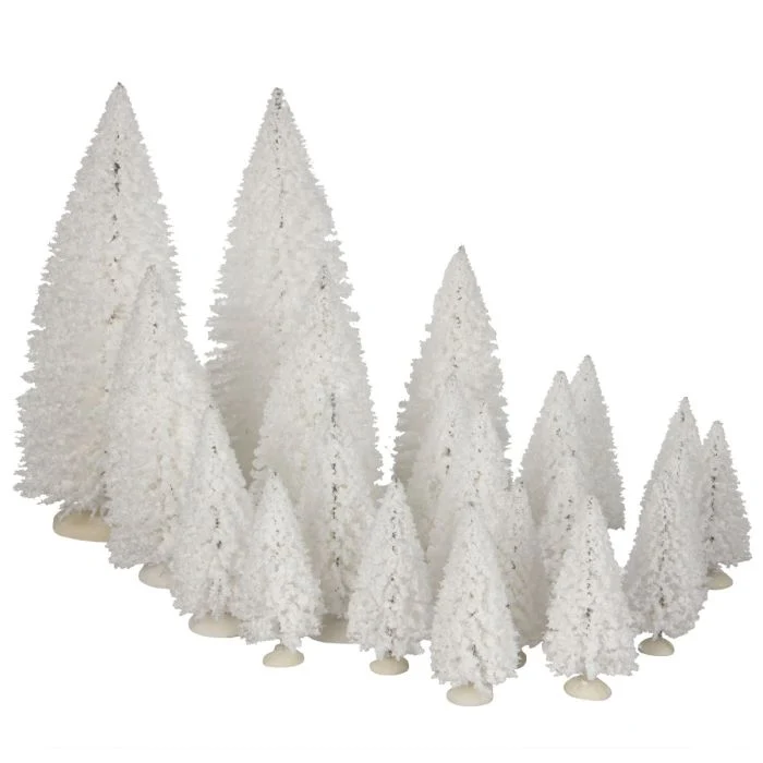 Luville snövita granar 21-pack