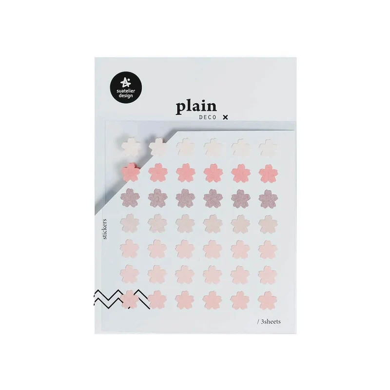 Number 62 Plain Series Stickers by Suatelier