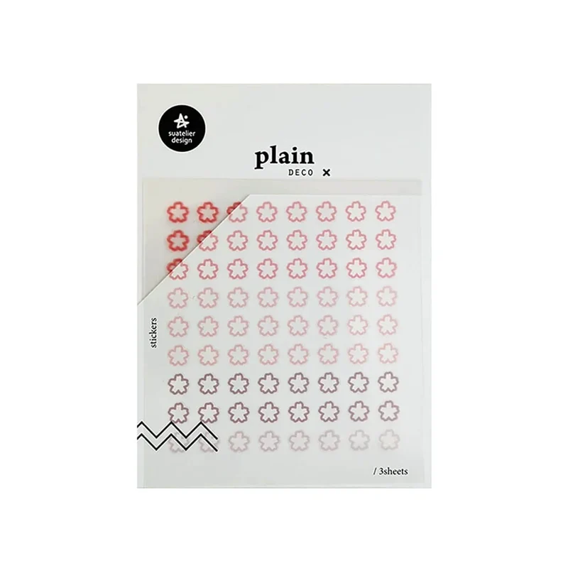 Number 61 Plain Series Stickers by Suatelier