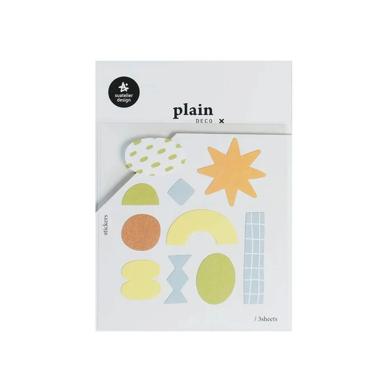 Number 68 Plain Series Stickers by Suatelier