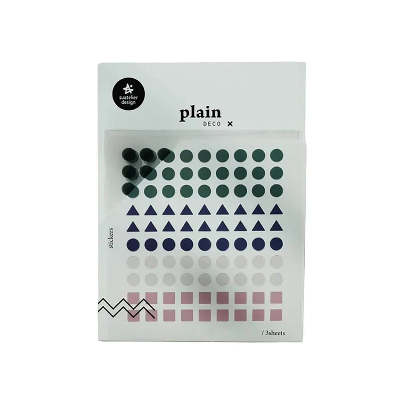 Number 21 Plain Series Stickers by Suatelier