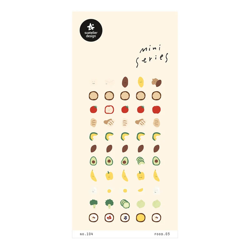 Food 03 Mini Series Stickers by Suatelier