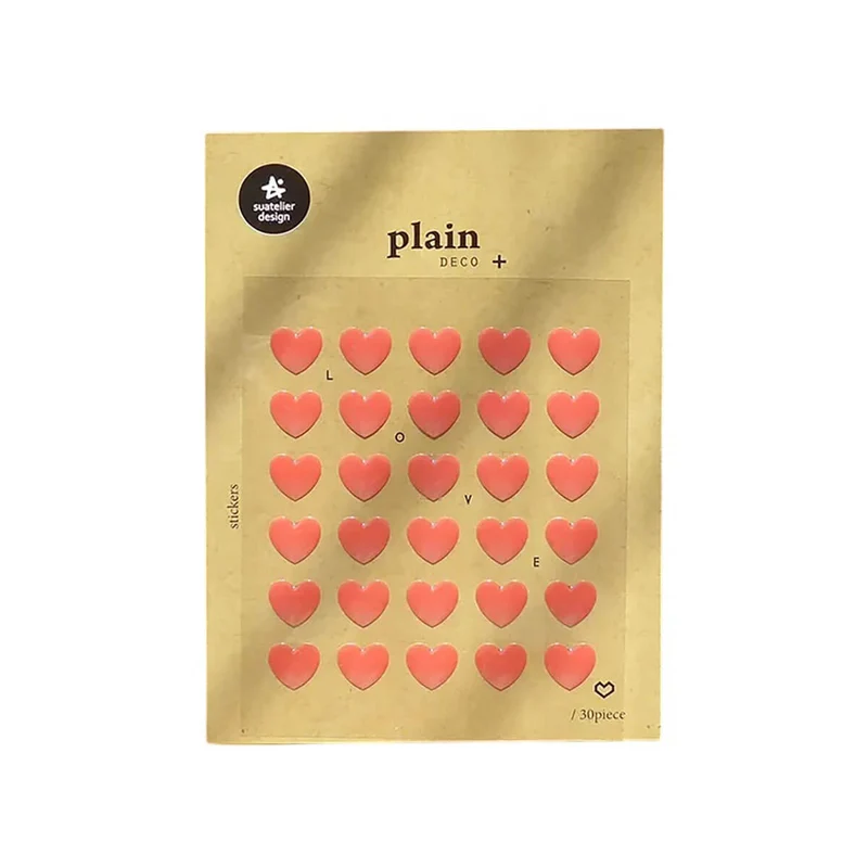 Number 09 Plain Series Stickers by Suatelier