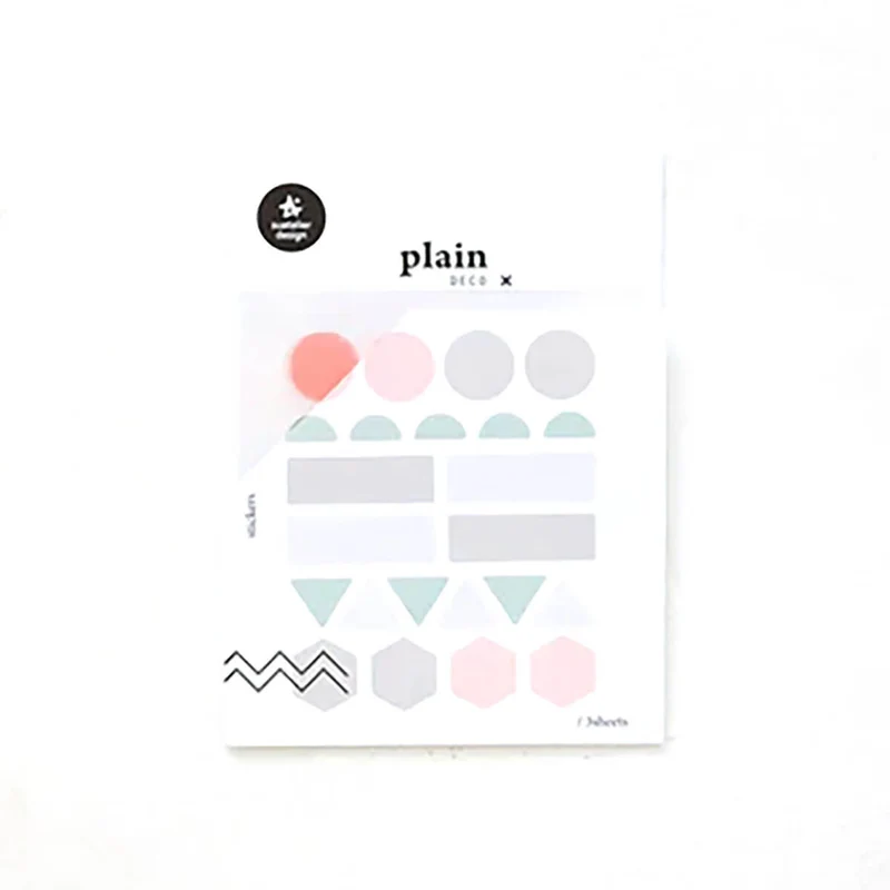 Number 03 Plain Series Stickers by Suatelier