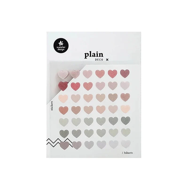 Number 52 Plain Series Stickers by Suatelier