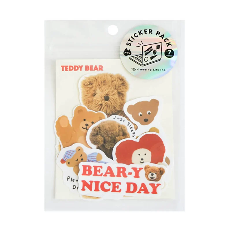 Teddy Bear Sticker Pack by Greeting Life