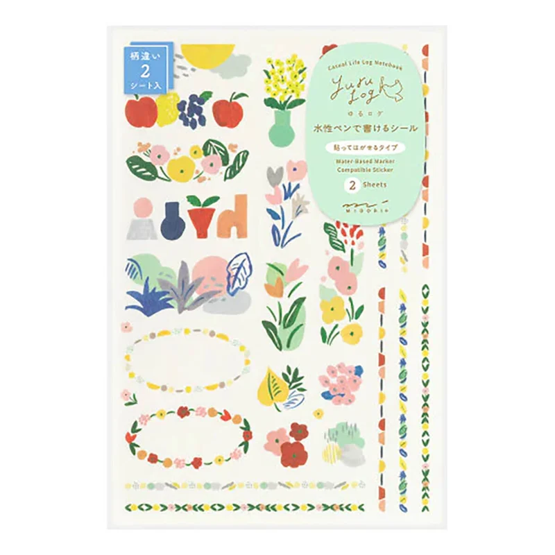 Motif Textile Yuru Log Stickers by Midori