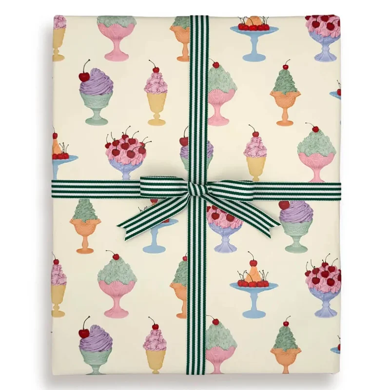 Chantilly Creams Gift Wrap Sheet by Canonbury Press