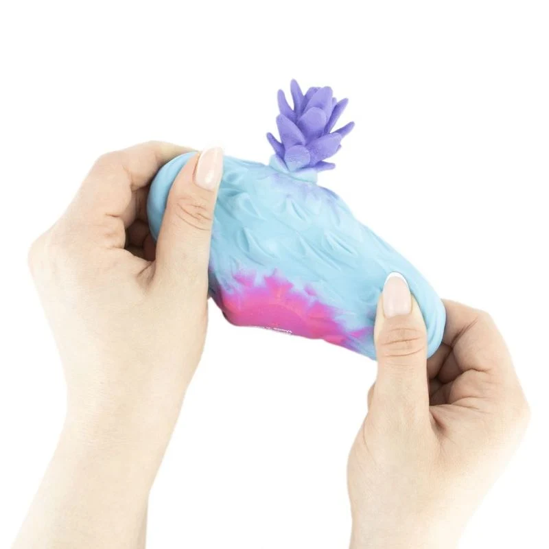 Regnbue elastisk frukt stressleke 8cm | Klemmeleke | Gogopo
