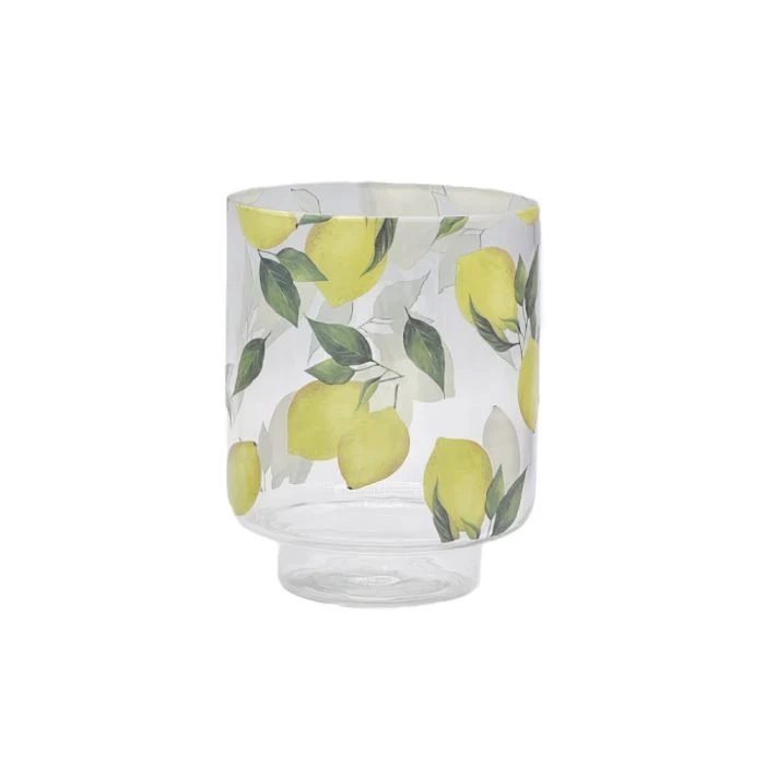 Värmeljushållare med citronmotiv